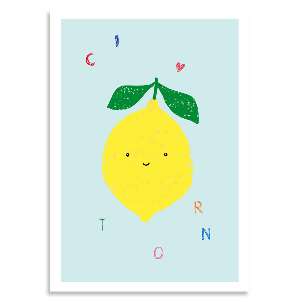 Affiche citron