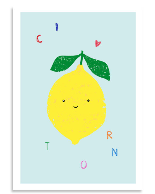 Affiche citron