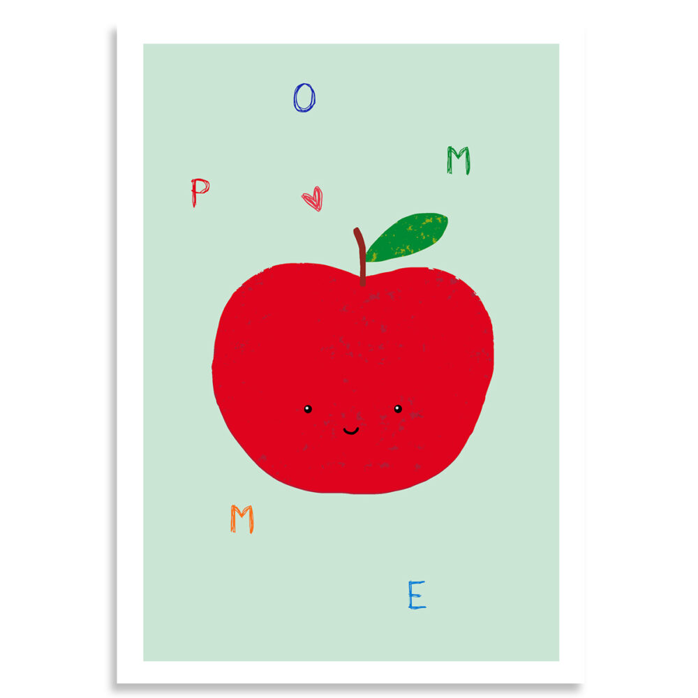 affiche pomme