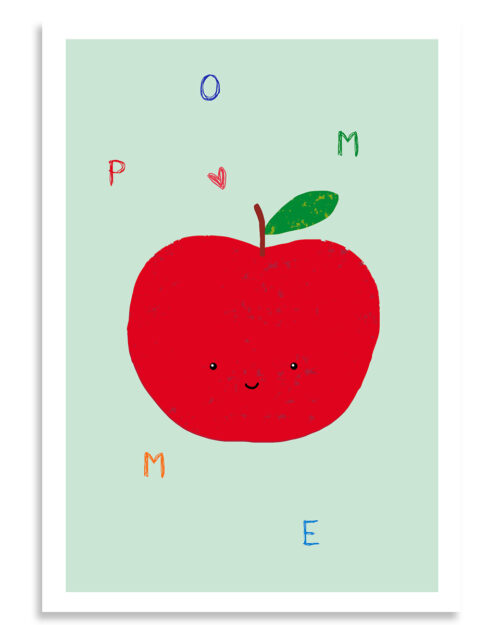 affiche pomme