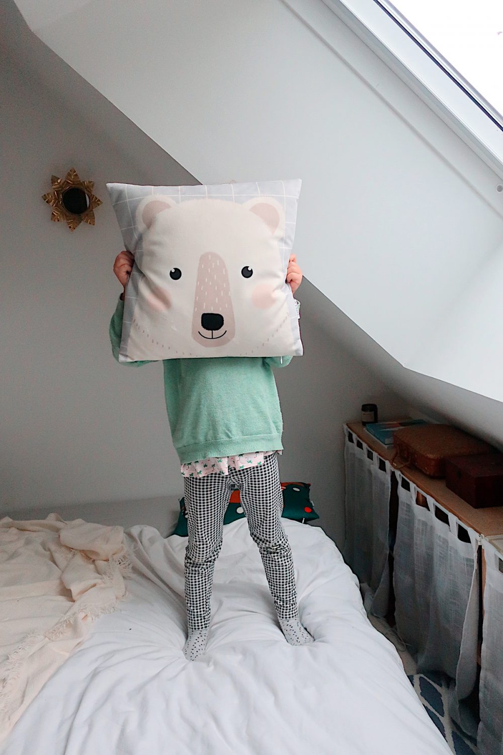 Bear cushion, Made in France shandor