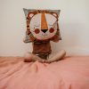 Leon the Lion velvet cushion - Made in France